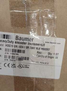 (议价)Baumer堡盟HOG10 DN 1024增量编码器，型