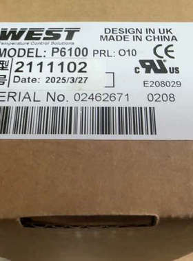 WEST温控器P6100 2111102 议价