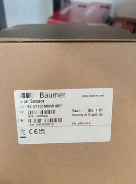 Baumer堡盟视觉传感器VS XF100M03W10EP，议价