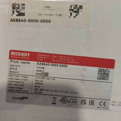 (议价)贝克霍夫BECKHOFF EtherCAT总线模块AX864