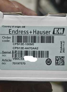 (议价)E+H CPS12E-AA7GAA2 CPS12E-1009