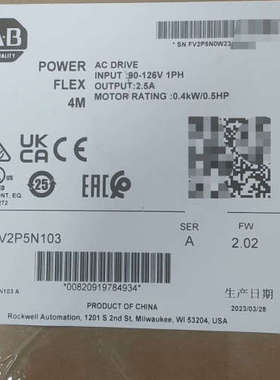 22F-V2P5N103变频器   议价