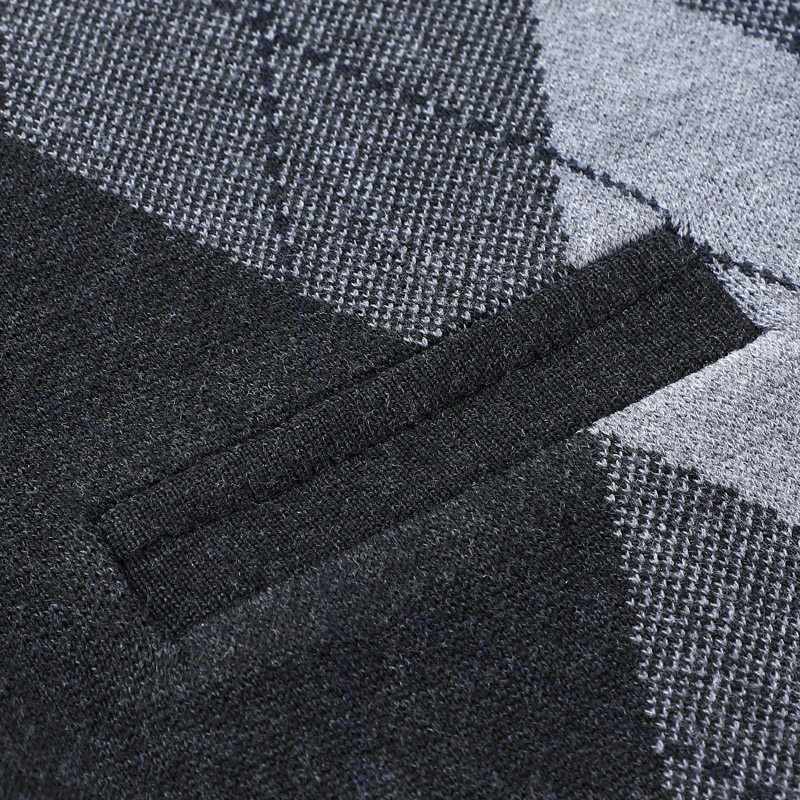 아빠 양모 조끼 남자 조끼 민소매 스웨터 중노년 가을 겨울 버튼 다운 가디건 스웨터