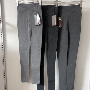 罗娜帝2025秋冬新女竖条纹连裤袜九分裤分段压力塑形美腿弹力腰头