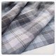 全棉双面磨毛 出口高品质日系灰色纯棉磨毛格子衬衣连衣裙面料