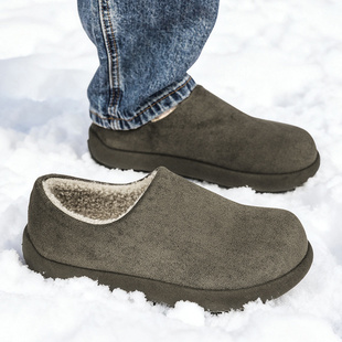 小土豆棉鞋男款冬季加绒加厚软底全包勃肯鞋户外防滑保暖雪地棉靴