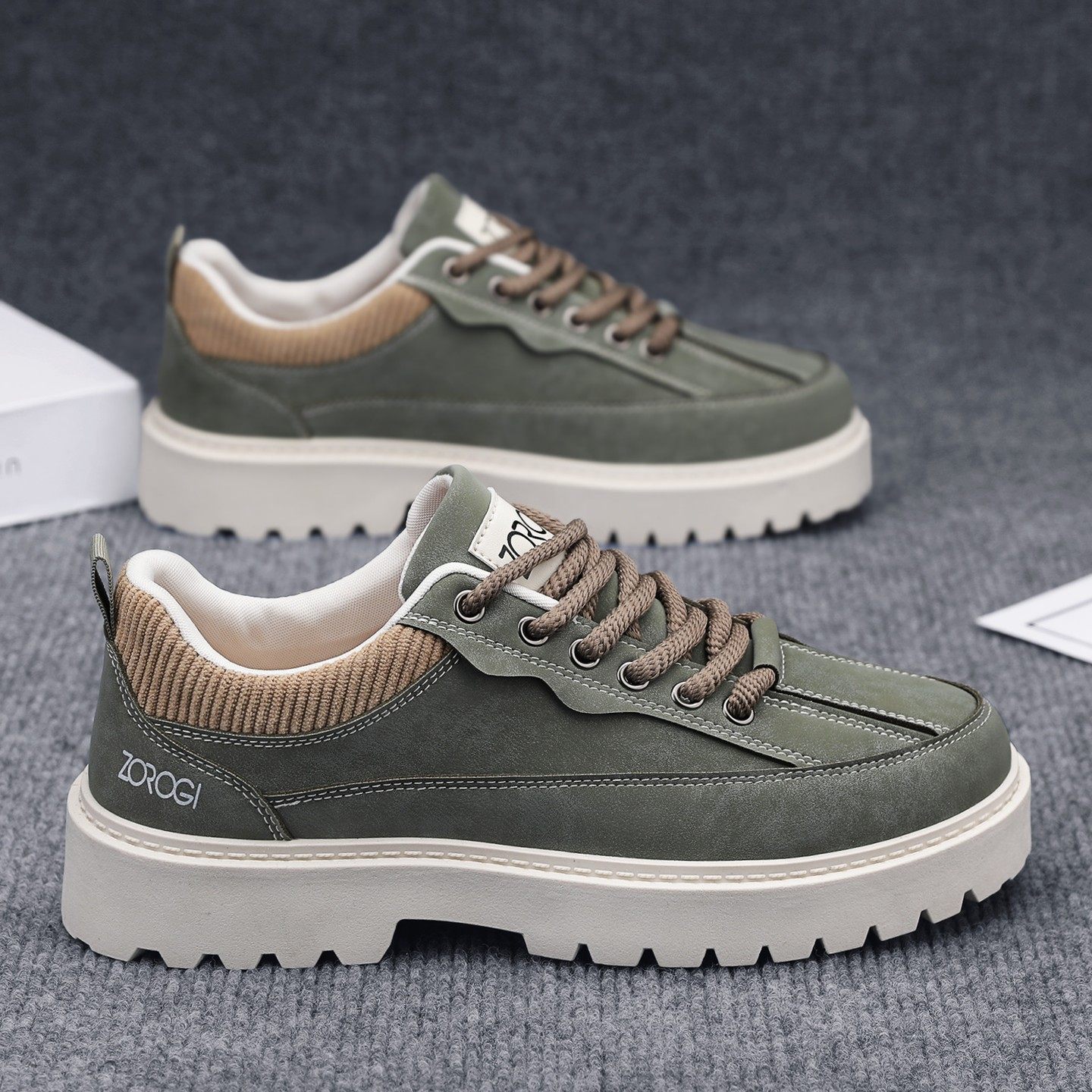 男鞋2026新款春季运动休闲皮鞋户外防滑工装板鞋厚底增高劳保潮鞋,流行男鞋,单鞋,淘宝优惠券,粉丝福利购,淘宝优惠卷