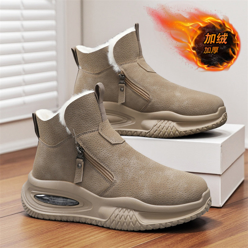 高帮男鞋冬季加绒厚底防滑防水休闲运动工装棉鞋户外加厚雪地棉靴,流行男鞋,高帮鞋,淘宝优惠券,粉丝福利购,淘宝优惠卷