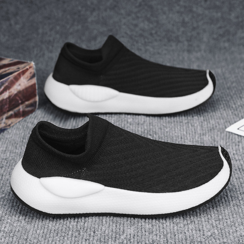 老北京布鞋男款2026新款春季透气飞织网面鞋运动休闲轻便跑步潮鞋