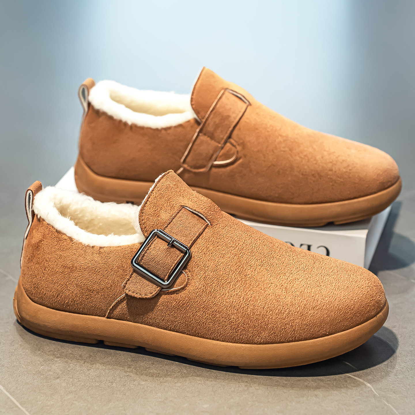 勃肯棉鞋男款冬季加绒加厚皮毛一体保暖雪地靴开车防滑休闲豆豆鞋,流行男鞋,单鞋,淘宝优惠券,粉丝福利购,淘宝优惠卷