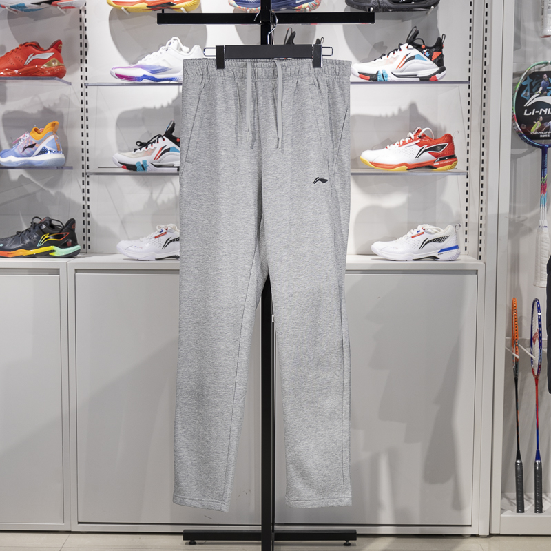 李宁直筒男子加绒保暖卫裤