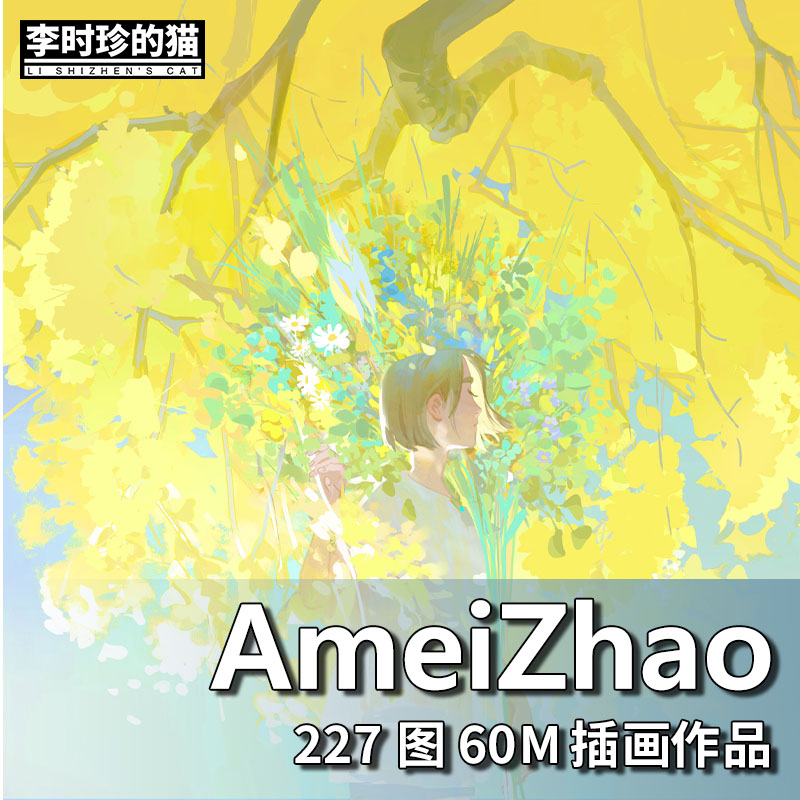 Amei Zhao 艺术家梦幻绝美唯美光影色彩概念设计插画画集参考素材