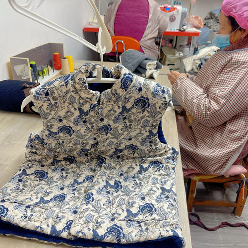 纯手工棉花马甲国风新中式马甲女士棉衣棉服棉马甲背心