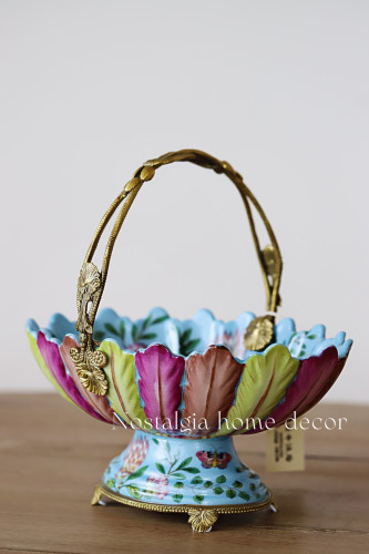 从今往后HomeDecor- CFHX48-豹子瓷铜果盘