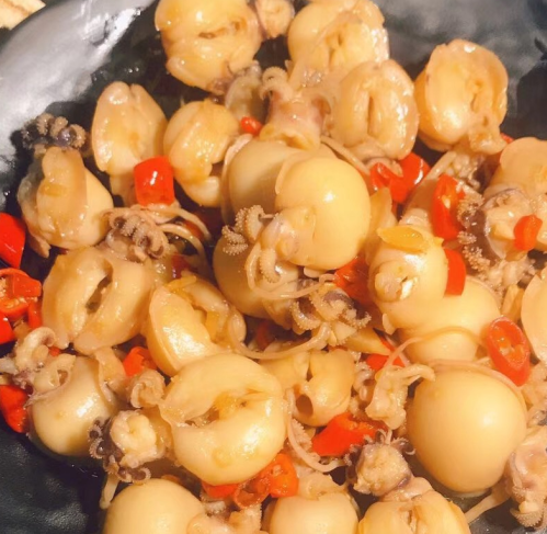 网红美食 茂福记麻辣墨鱼仔 小海鲜大美味 夏天吃吃小海鲜再喝点