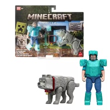 Minecraft我的世界大电影进口周边史蒂夫苦力怕骷髅手办人偶玩具