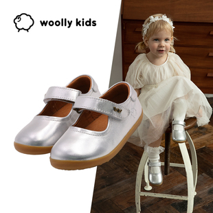 女童公主鞋 澳洲woolly kids真皮软底单鞋 新款 爱丽丝舞蹈甜美皮鞋