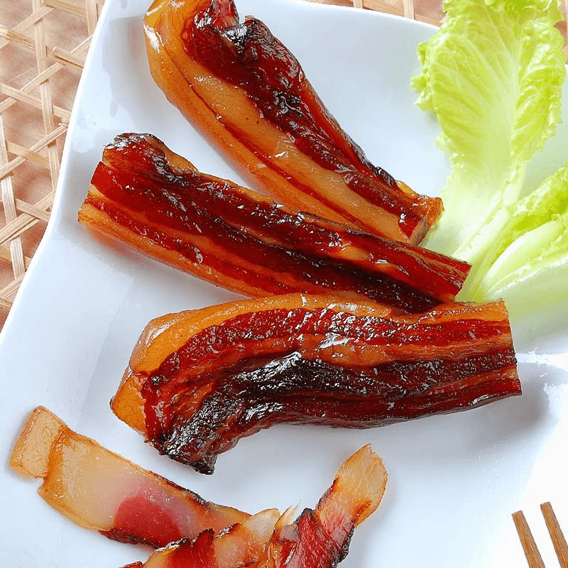 广东温氏心厨腊肉新兴特产传统工艺制作肉质紧实鲜香美味正宗广式
