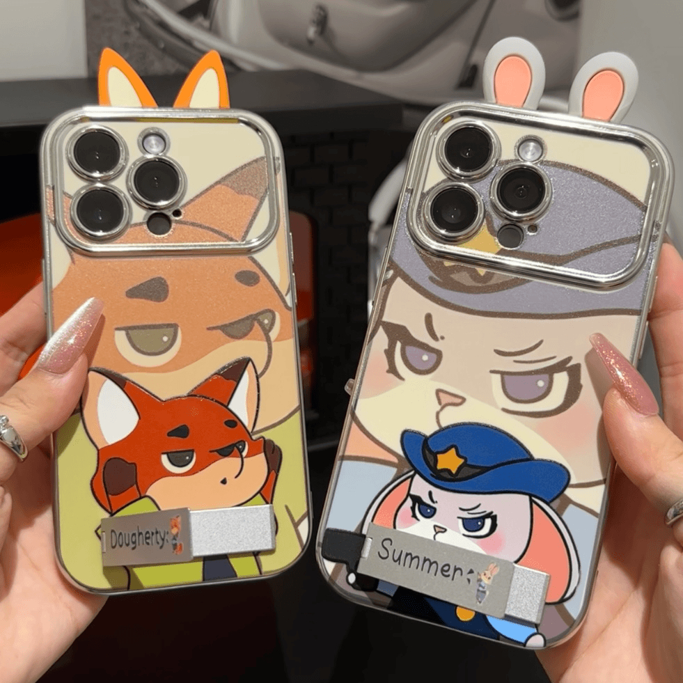 情侣尼克朱迪适用苹果15pro手机壳16iPhone13max小米14华为mate60荣耀100x90/80iqoo11reno12nova9p50K70vivo