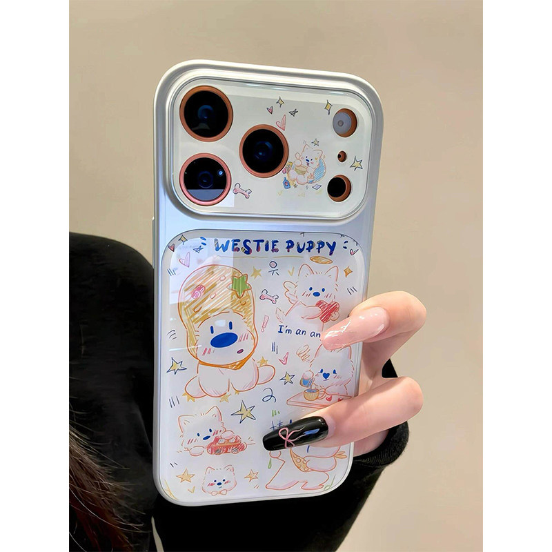 卡通星星西高地适用于苹果17promax手机壳iphone16plus新款ip15pro高颜值14por超火13女款air保护12防摔11套
