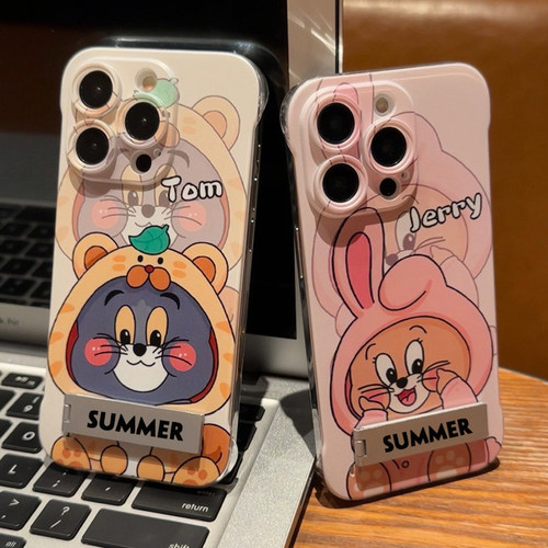 情侣睡衣汤姆杰瑞适用苹果16promax手机壳iphone15pro无边框14华为mate60小米14reno11荣耀x100K70iqoo12nova