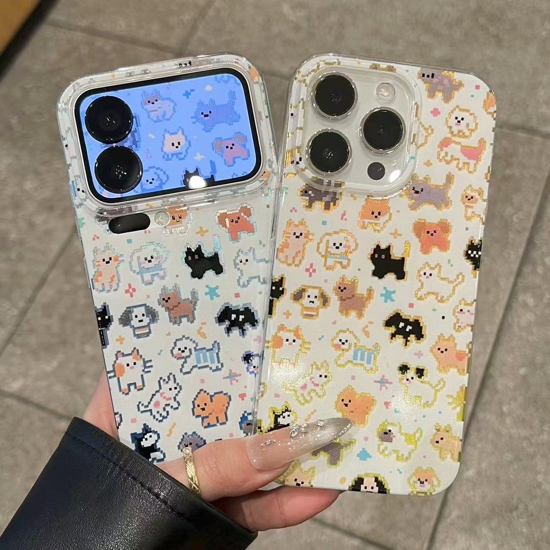 情侣满屏像素猫狗巨好看适用苹果17Pro手机壳iPhone16max小米15华为mate80pura70k90Reno14荣耀500x300iqoo13,3C数码配件,手机保护套/壳,淘宝优惠券,粉丝福利购,淘宝优惠卷