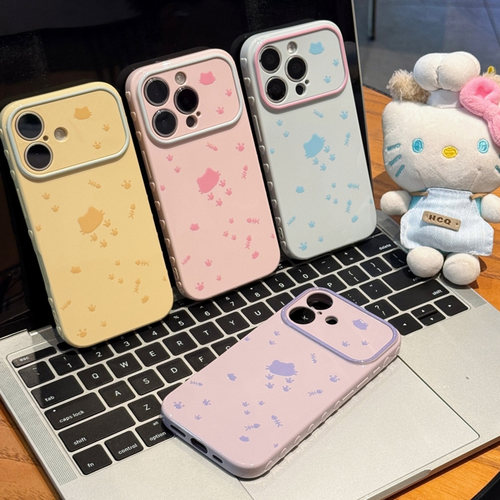 多巴胺猫爪鱼骨适用iPhone17pro手机壳苹果16promax华为Pura70mate80K90小米17reno15note14nova13Y500x200s