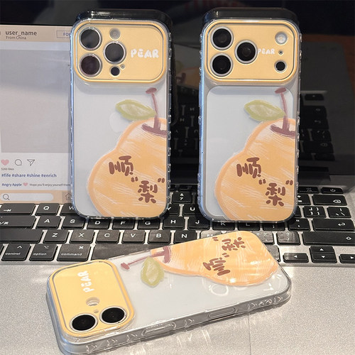 顺顺梨梨适用苹果17promax手机壳iphone16plus华为mate70nova15pura90荣耀500reno14k90x300findx9magic8pro