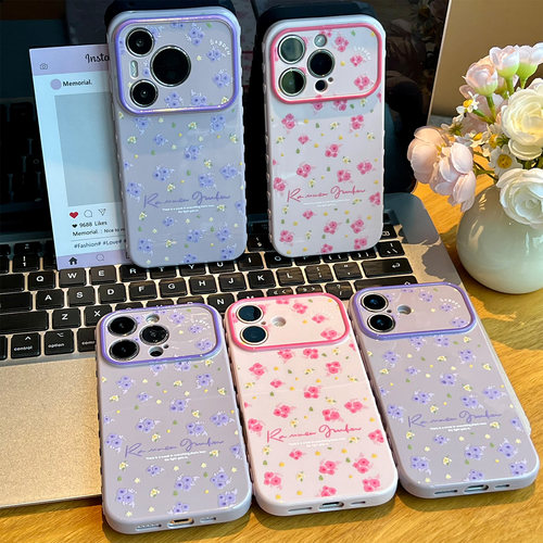 ins风满屏碎花适用iPhone18Pro手机壳苹果17promax小米15华为mate80Pura90k70reno16nova14iqoo13x200magic7