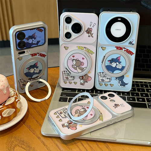 情侣汤姆杰瑞适用iPhone17promax手机壳苹果16pro1加13华为mate80小米17reno15note14p80magic8K80findx8X200