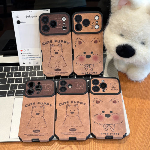 西高地小狗视窗适用苹果17pro手机壳iPhone18promax12小米15华为mate70P80K90reno14nova13Y300x200s50magic8