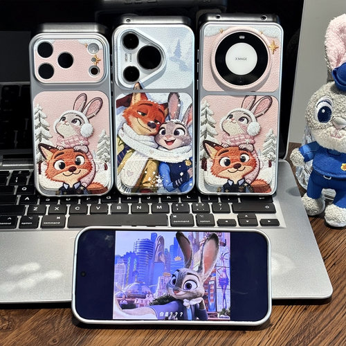 情侣朱迪尼克支架适用苹果18pro手机壳iPhone17promax小米15华为mate80pura90K90reno14x300nova13magic7ace3