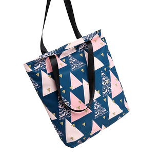 包包2025新款单肩帆布女大容量定制大学生拉链手提托特防水布袋包