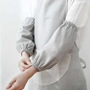 日系简约棉麻套袖