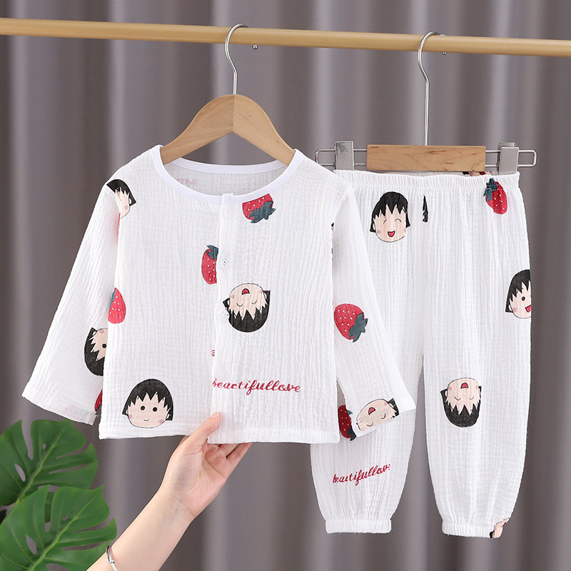 博杰文双层休闲棉纱春夏家居服