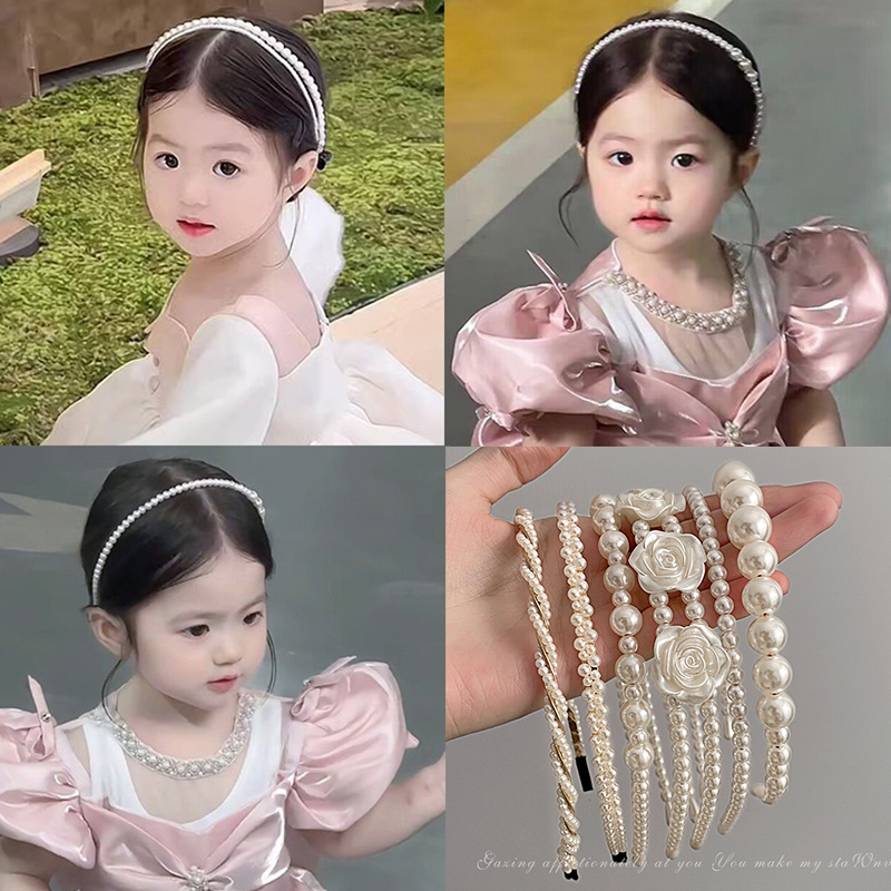 儿童宝宝珍珠发箍2025年新款发卡发饰高级感仙女发捆女童头箍头饰