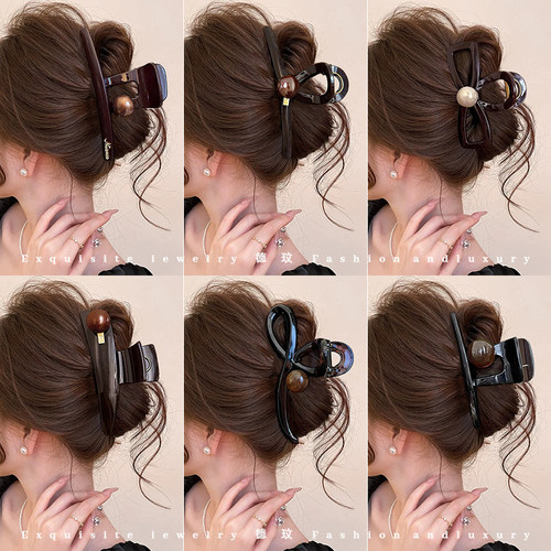 高级感抓夹女大号鲨鱼夹发夹发饰