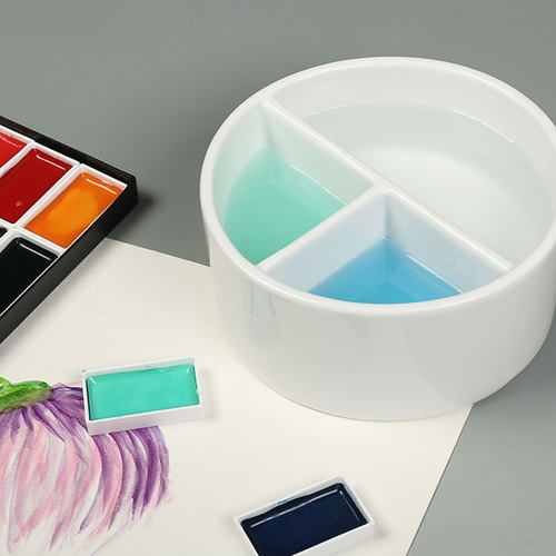 包邮苏州姜思序堂白瓷方形笔洗