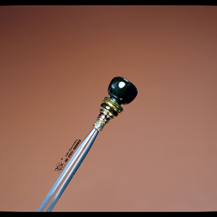 秋会长的和田玉新疆天然黑青籽料NGTC大证金塔三通手串手链搭配