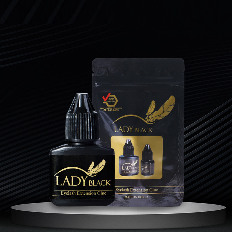 原装嫁接睫毛胶水LADYblack防过敏孕妇可用超低气味速干10g装