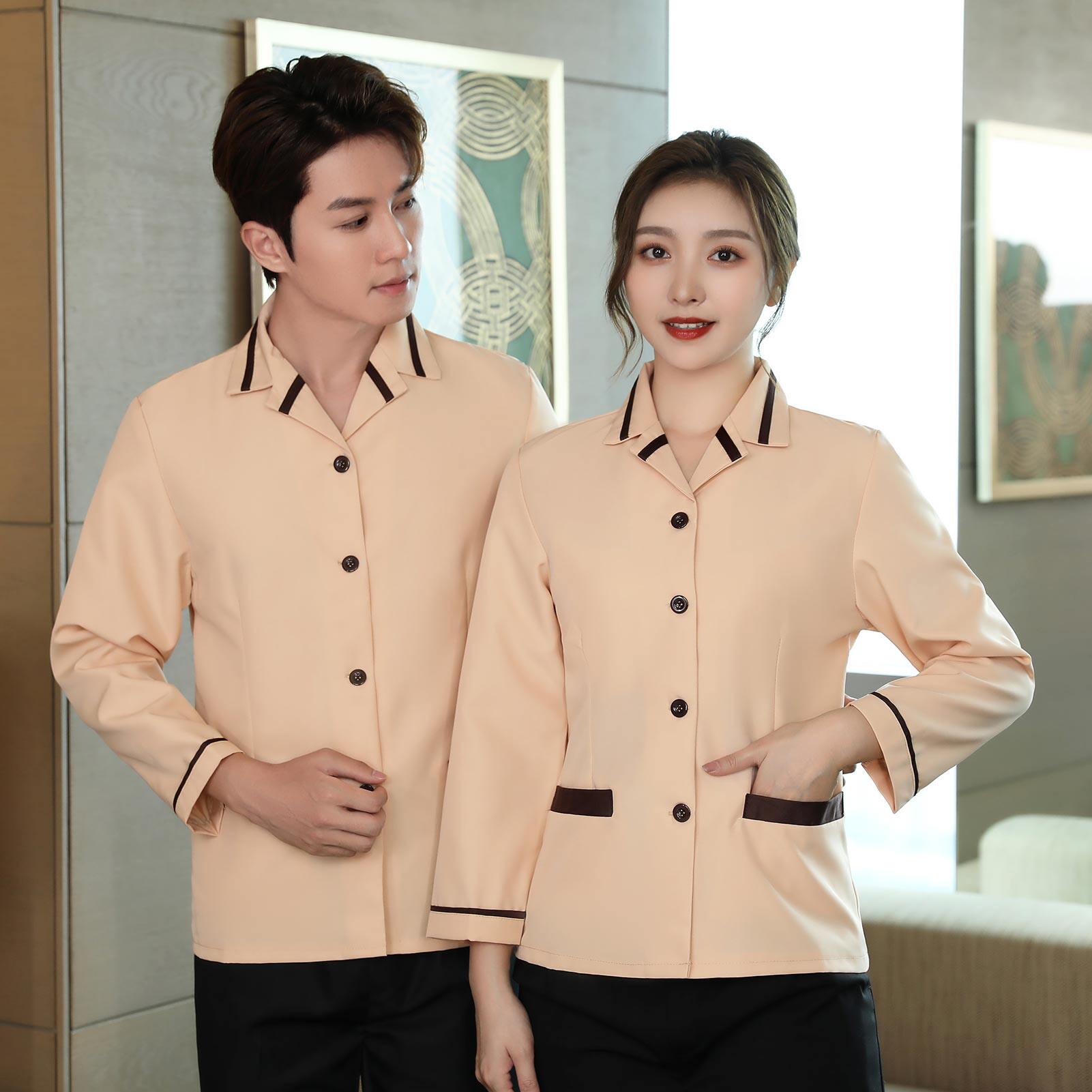保洁工作服长袖女制服酒店宾馆客房物业阿姨服务员清洁工秋冬定制