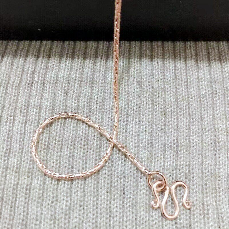 日韩版时尚女简约磨砂玫瑰金蛇骨链气质百搭款毛衣链女生彩金项链