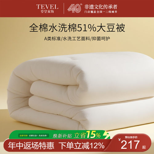 堂皇高含量大豆纤维被芯冬季保暖
