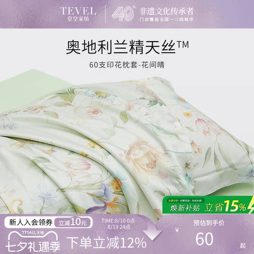 堂皇家纺兰精天丝枕套