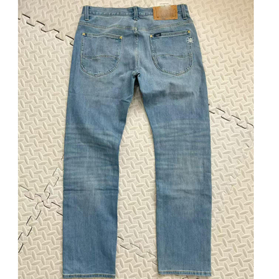 浅蓝水洗101高端系列马毛皮秋冬款726裤型弹力修身直筒裤