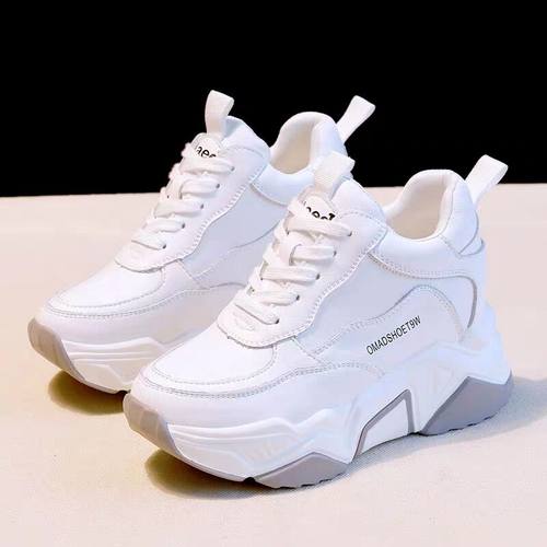 小个子8cm增高显瘦厚底老爹鞋