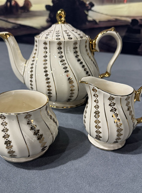 英国中古咖啡壶茶壶套装 Wedgwood SADLER CROWN THOMAS