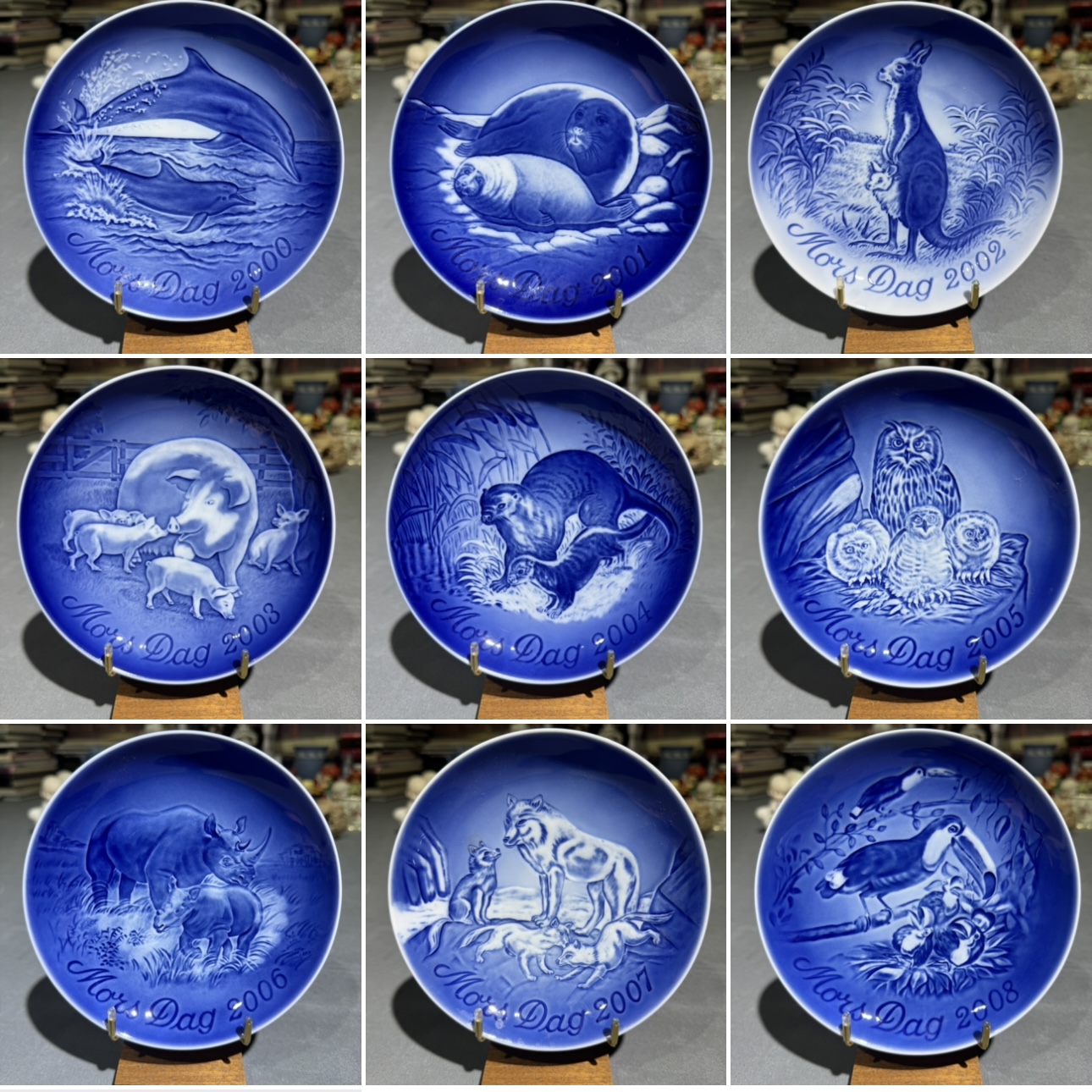 丹麦皇家哥本哈根B&G年份盘母亲节纪念生日礼物限量中古赏盘15cm