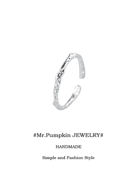 s925银极简风素圈纯银戒指