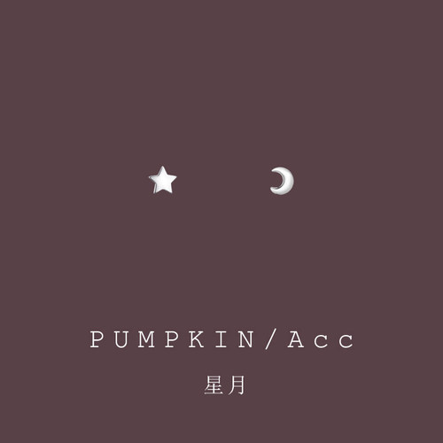 【南瓜先生】简约小巧星月耳饰